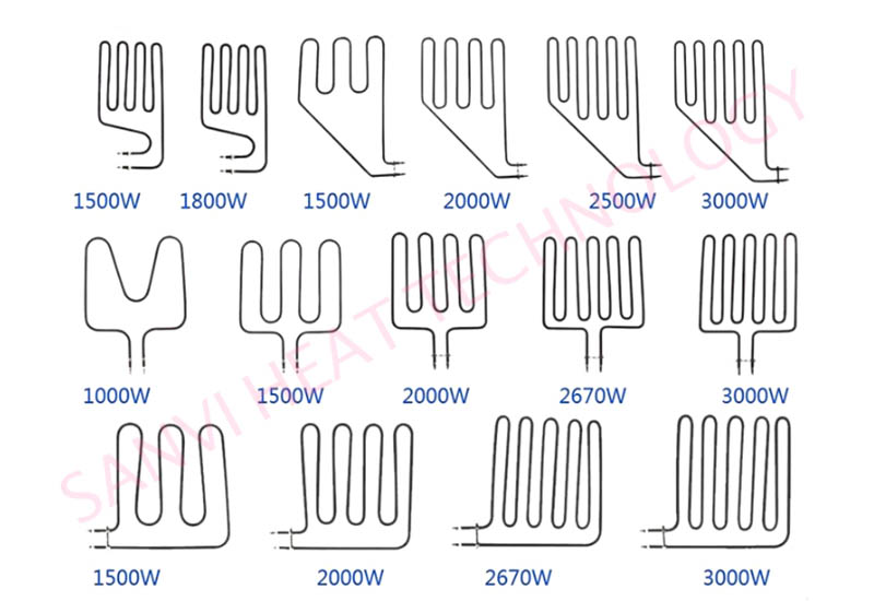 Sauna Heater Element Technical Parameters